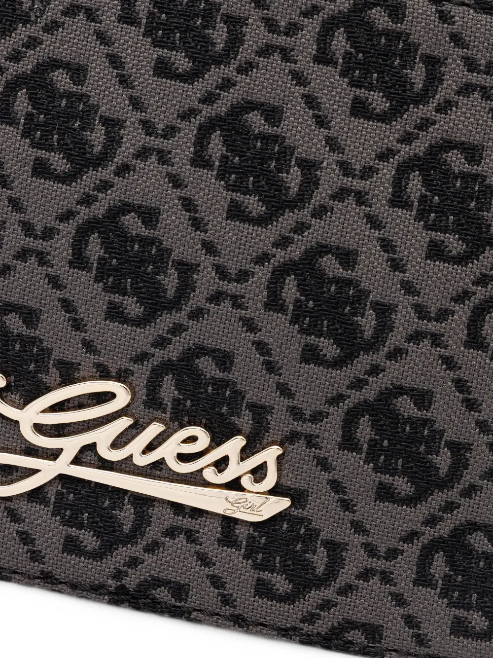guess kids logo-print camera bag Grijs