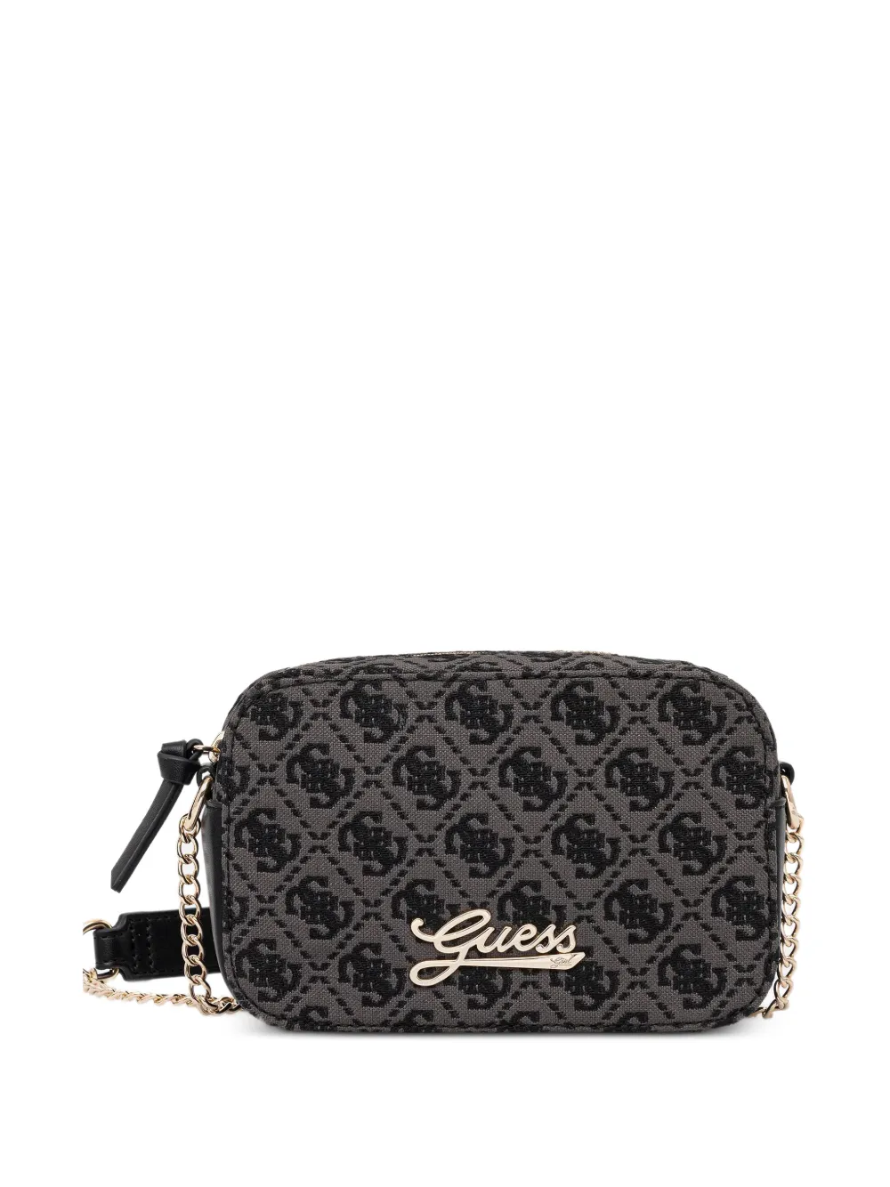 guess kids logo-print camera bag - Grigio