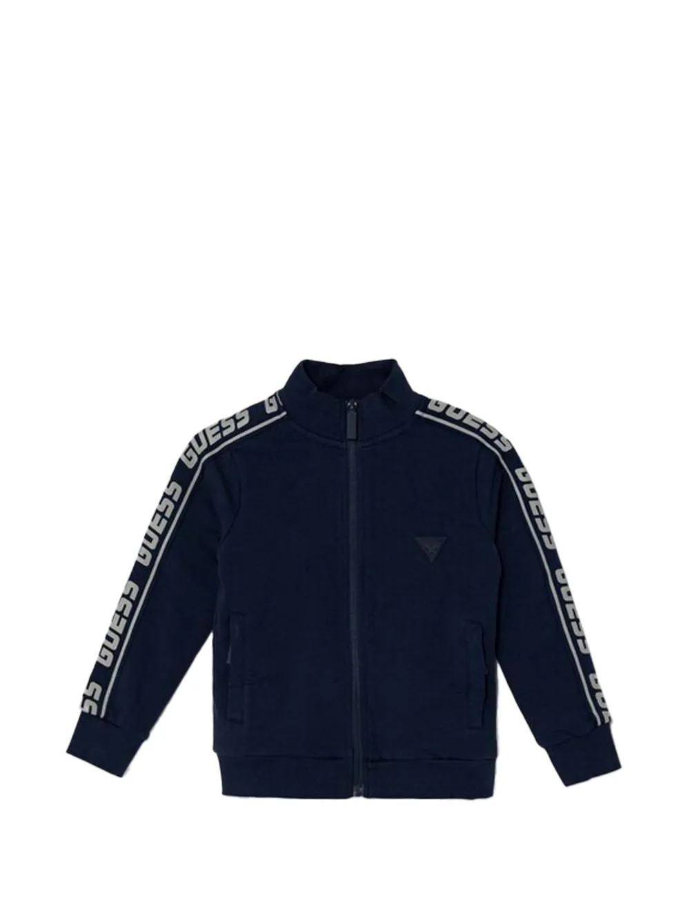 guess kids zip mock-neck jacket - Blue