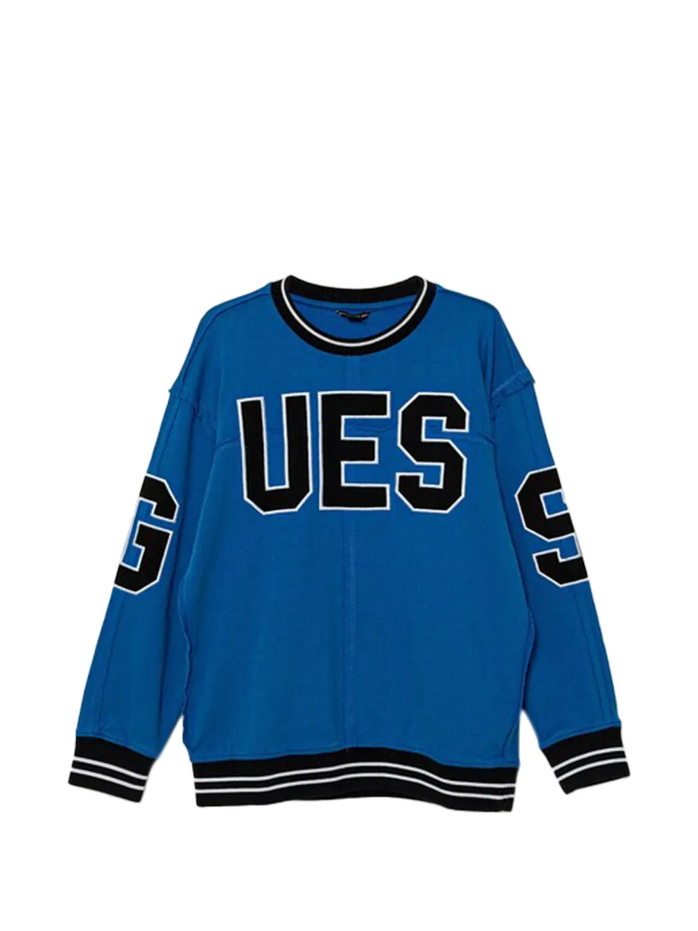 guess kids ribbed sweatshirt - Blu