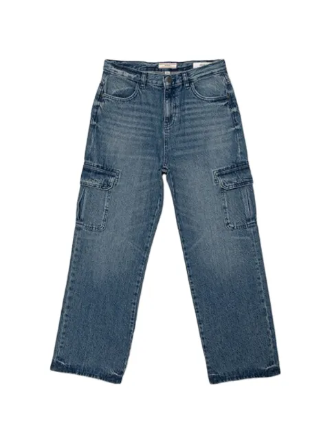 guess kids straight-leg cargo jeans