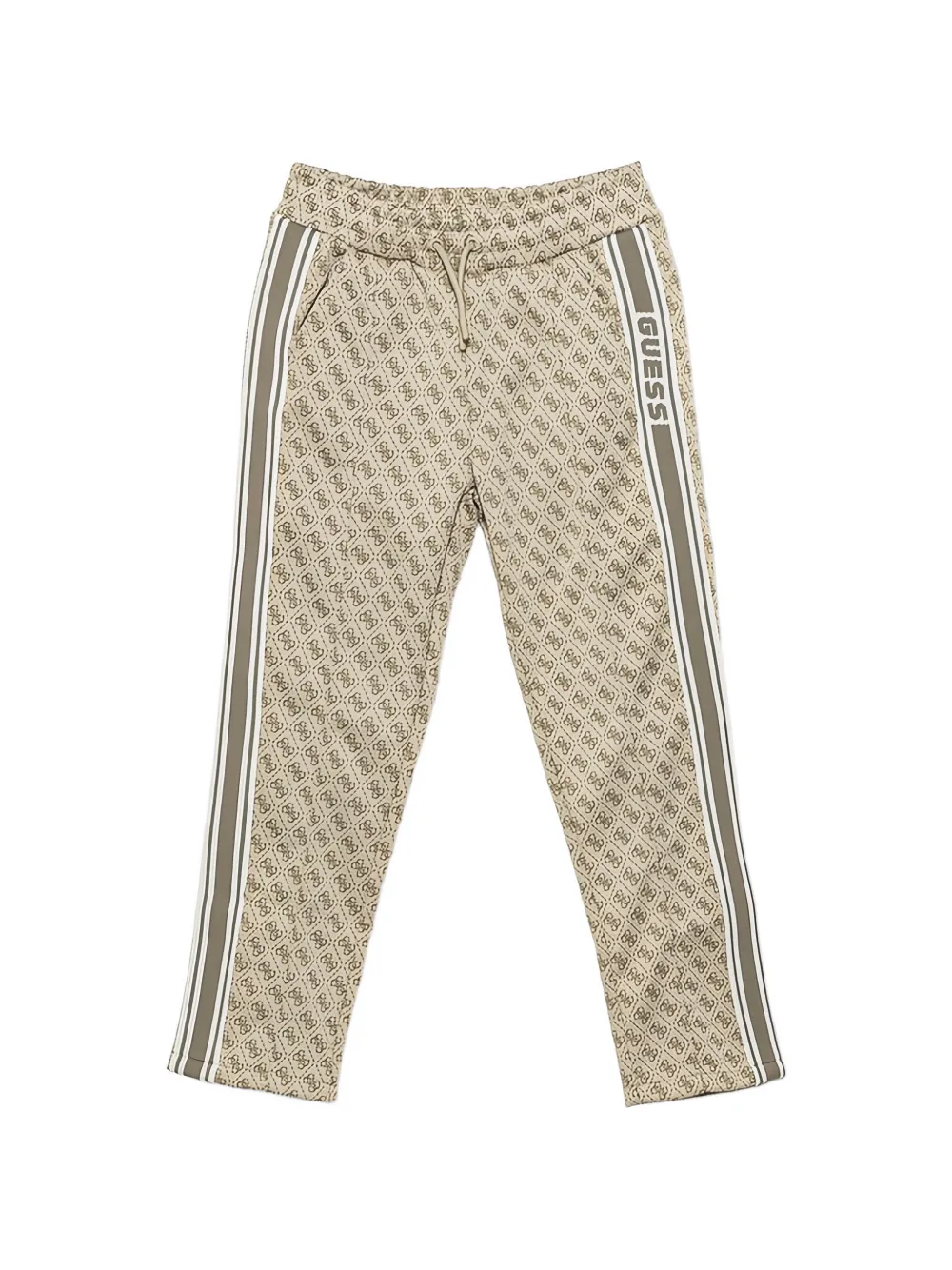 guess kids monogram-pattern track pants - Toni neutri