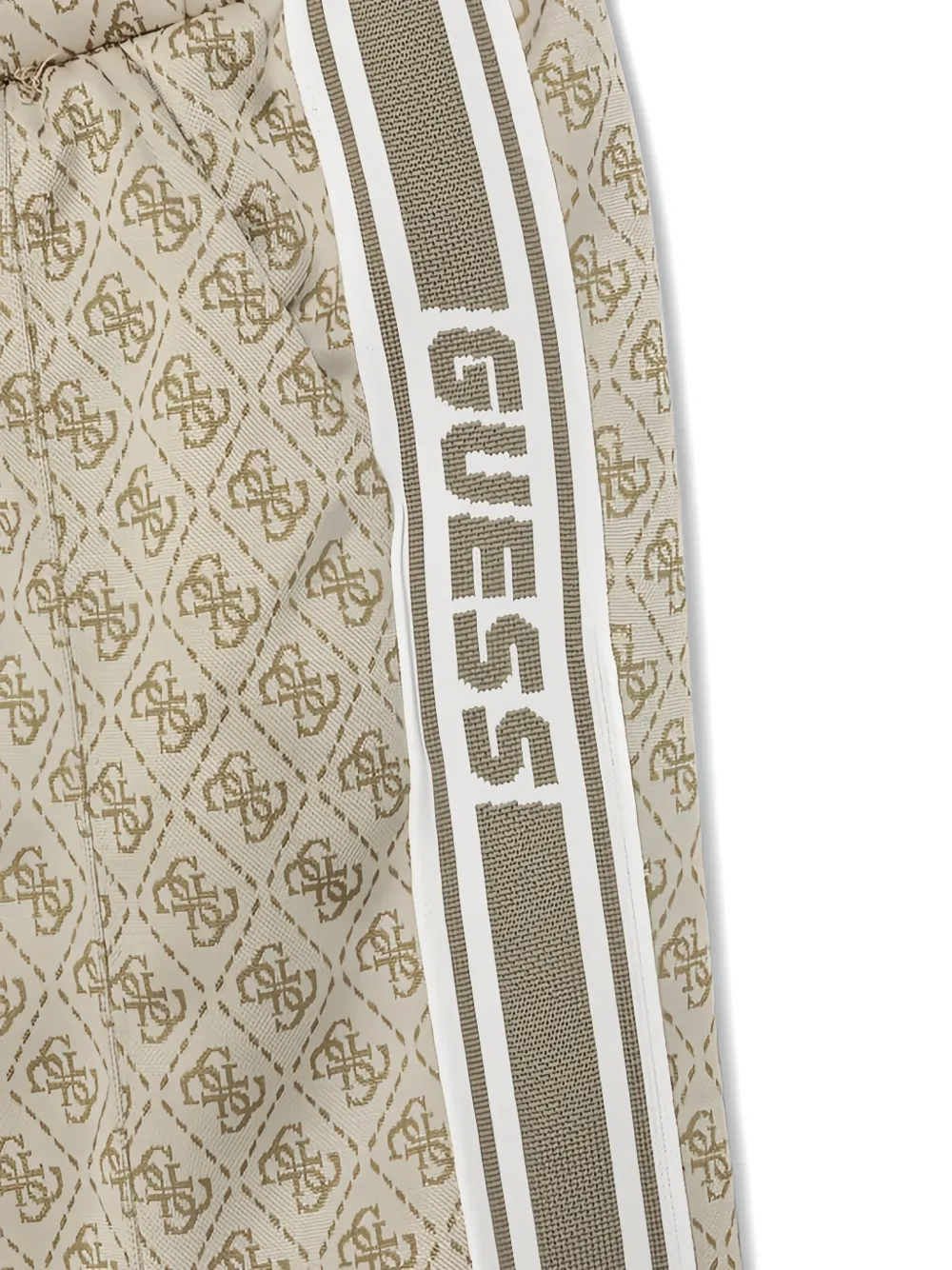 guess kids Trainingsbroek met monogram-print Beige