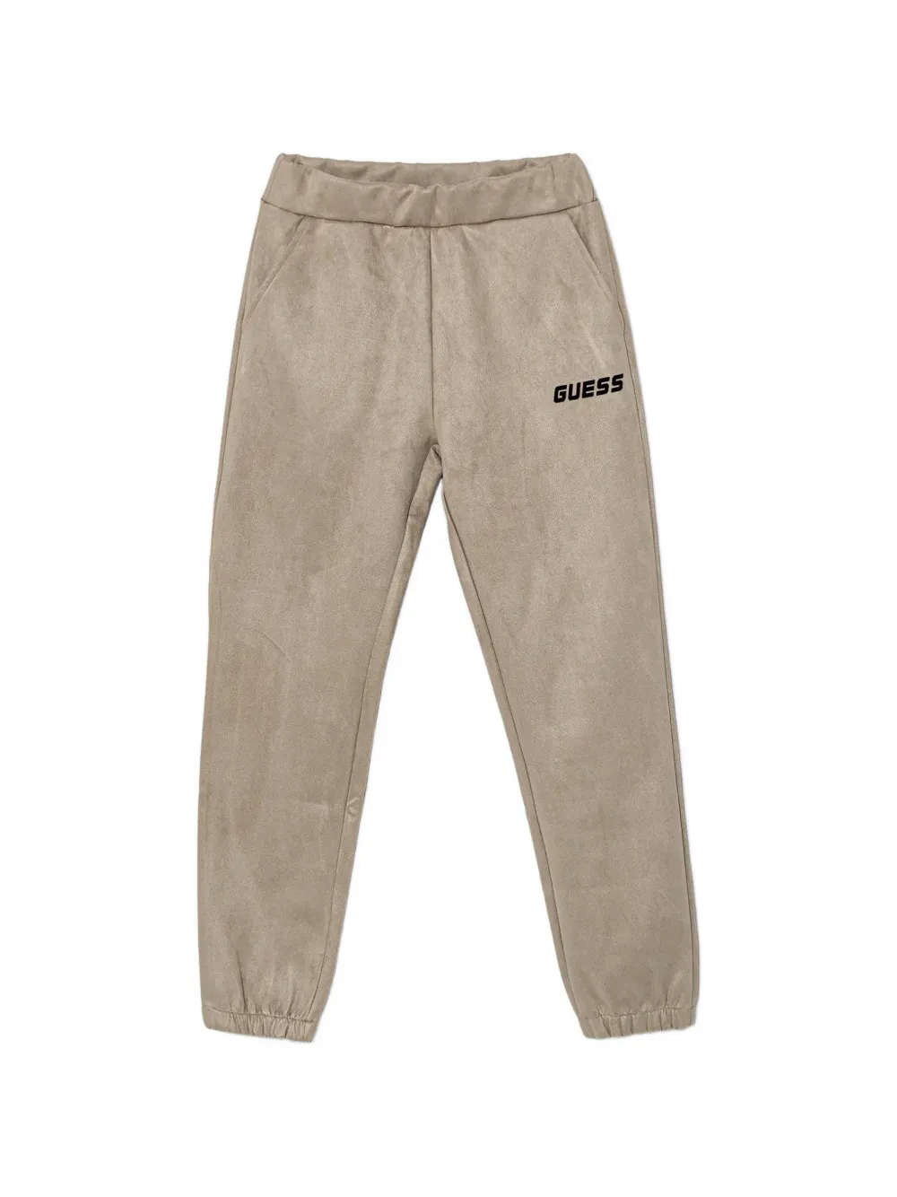 guess kids logo-print trousers - Toni neutri
