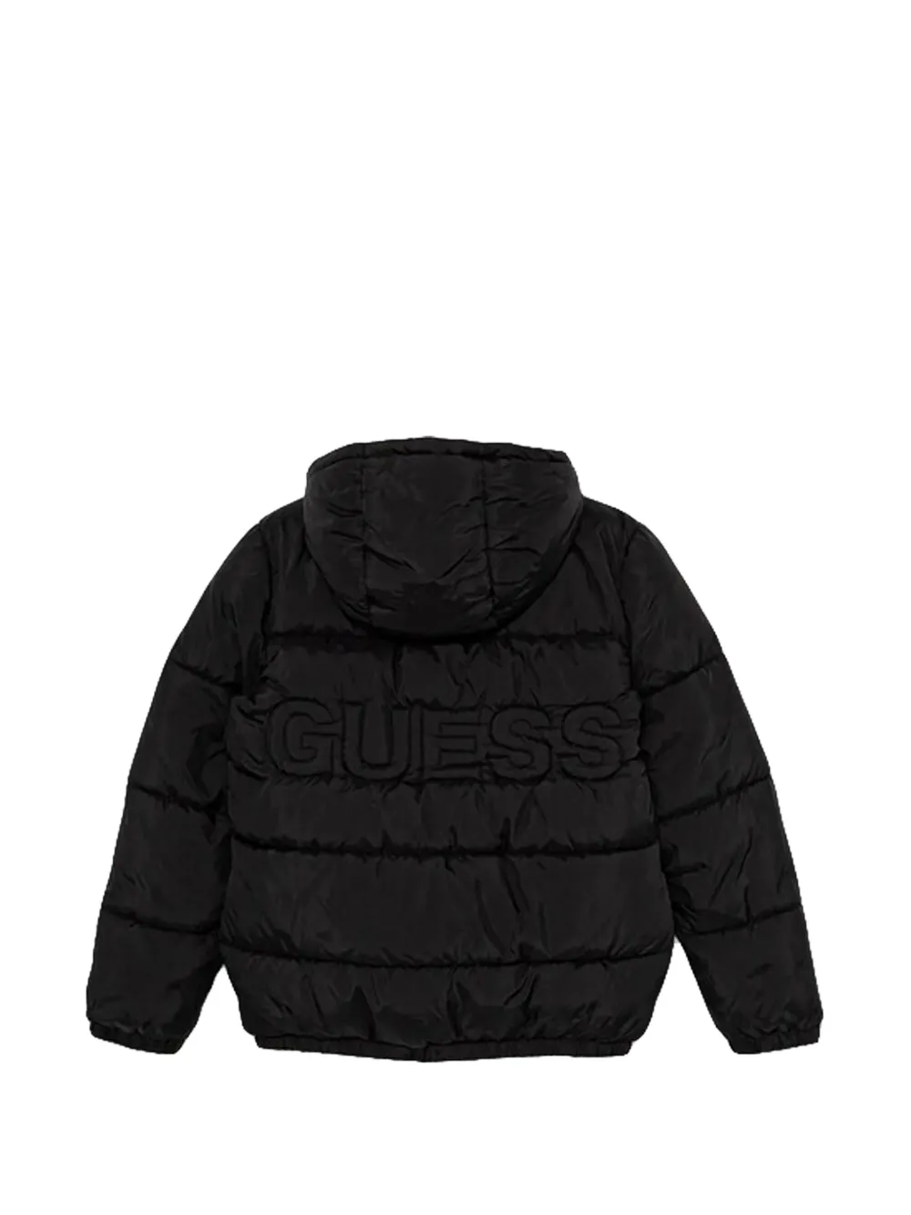 guess kids Gewatteerd jack met capuchon Zwart