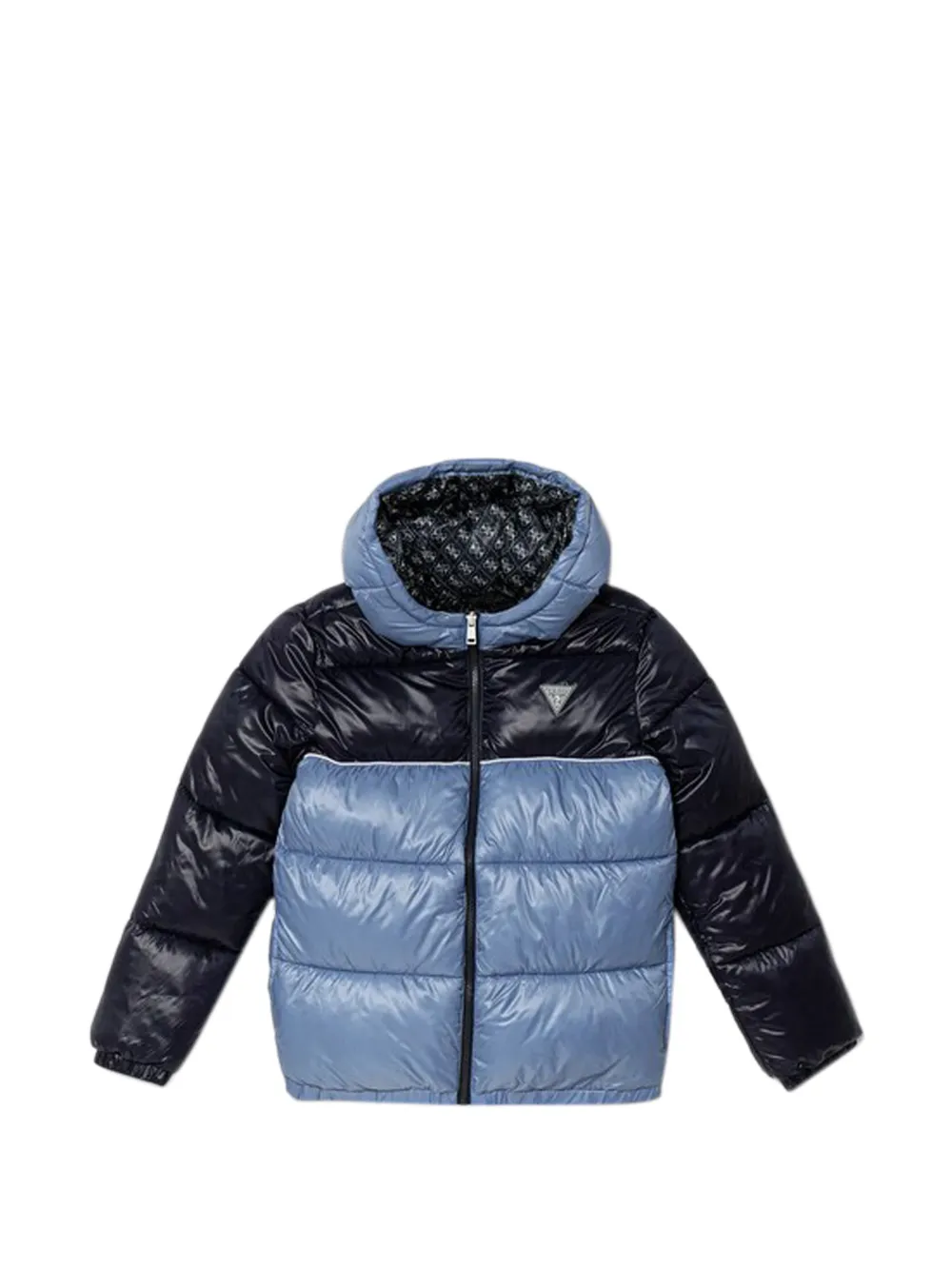 Guess Kids' Colourblock Hooded Jacket In Blue