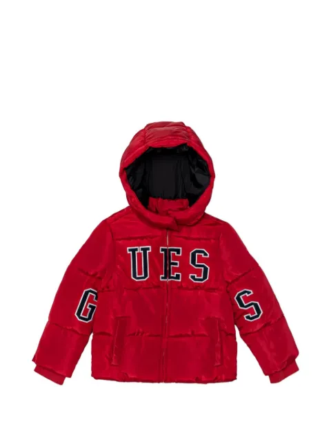 guess kids chamarra capitonada con capucha