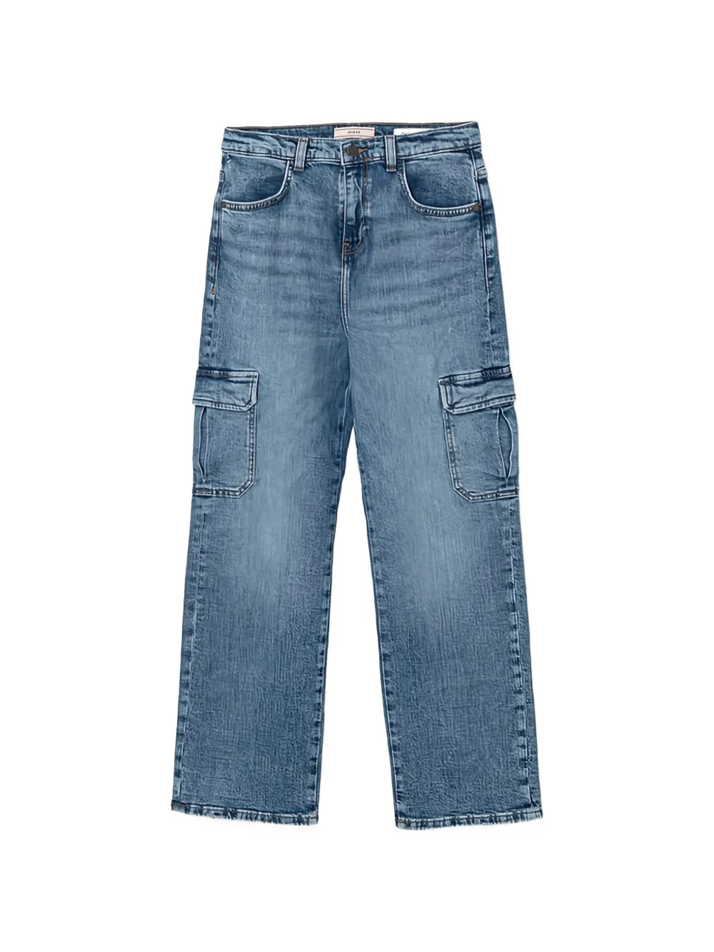 guess kids cargo-pocket jeans - Blu
