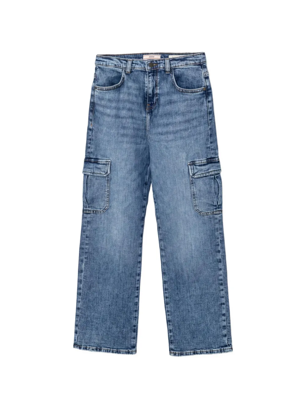 guess kids cargo-pocket jeans - Blu