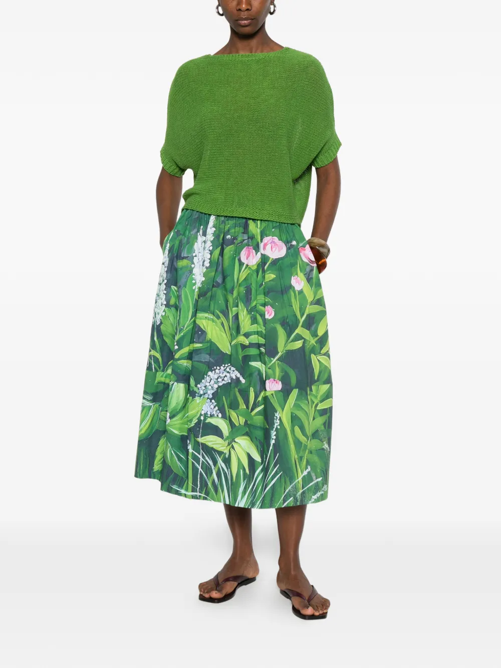  Talking Walls Juliette Knitted Sweater - Green 