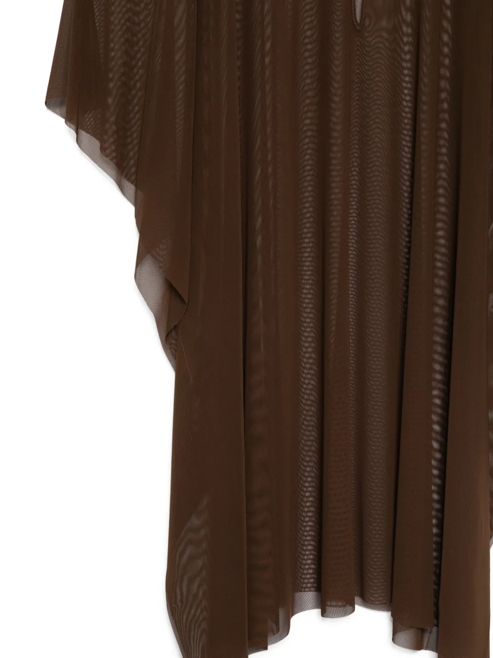 Fisico Midi-jurk met striksluiting Bruin