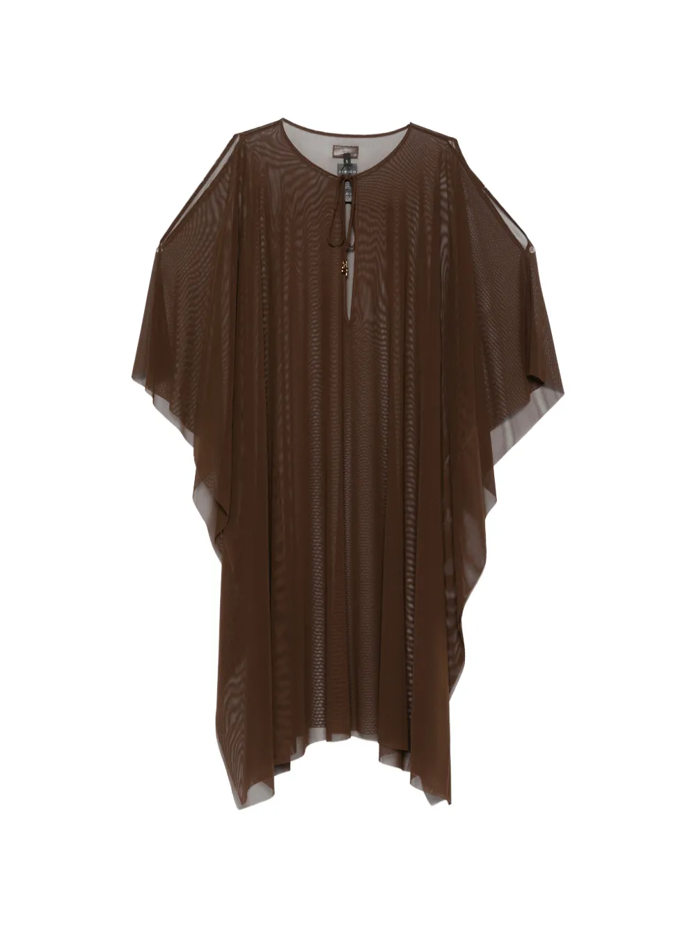 Fisico Cristina Ferrari Tie-fastening Midi Dress In Brown