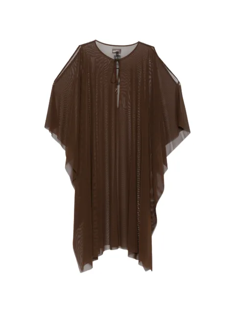 Fisico tie-fastening midi dress