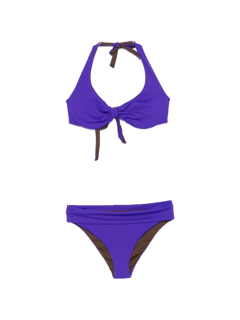 Fisico knot-detail bikini - Viola