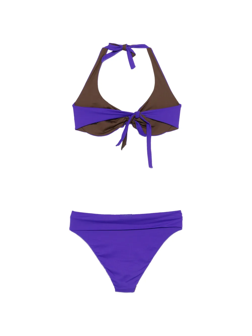 Fisico Bikini met geknoopt detail Paars