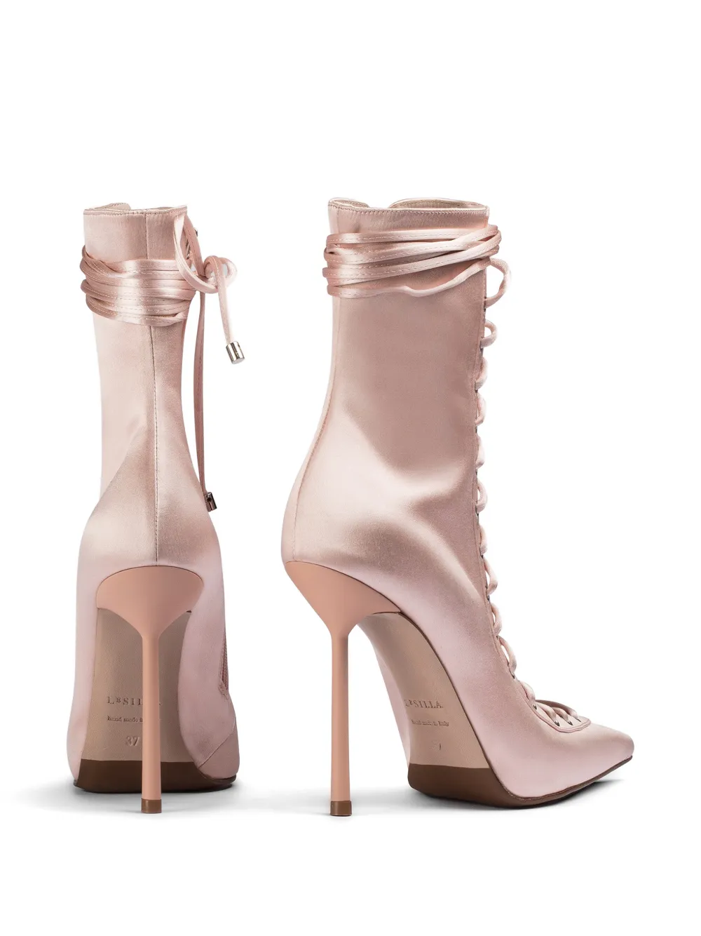 Le Silla Colette lace-up ankle boot Roze