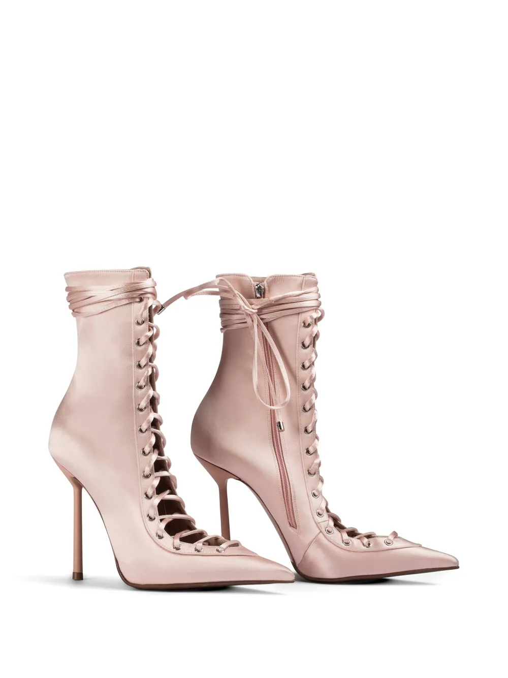 Le Silla Colette lace-up ankle boot Roze
