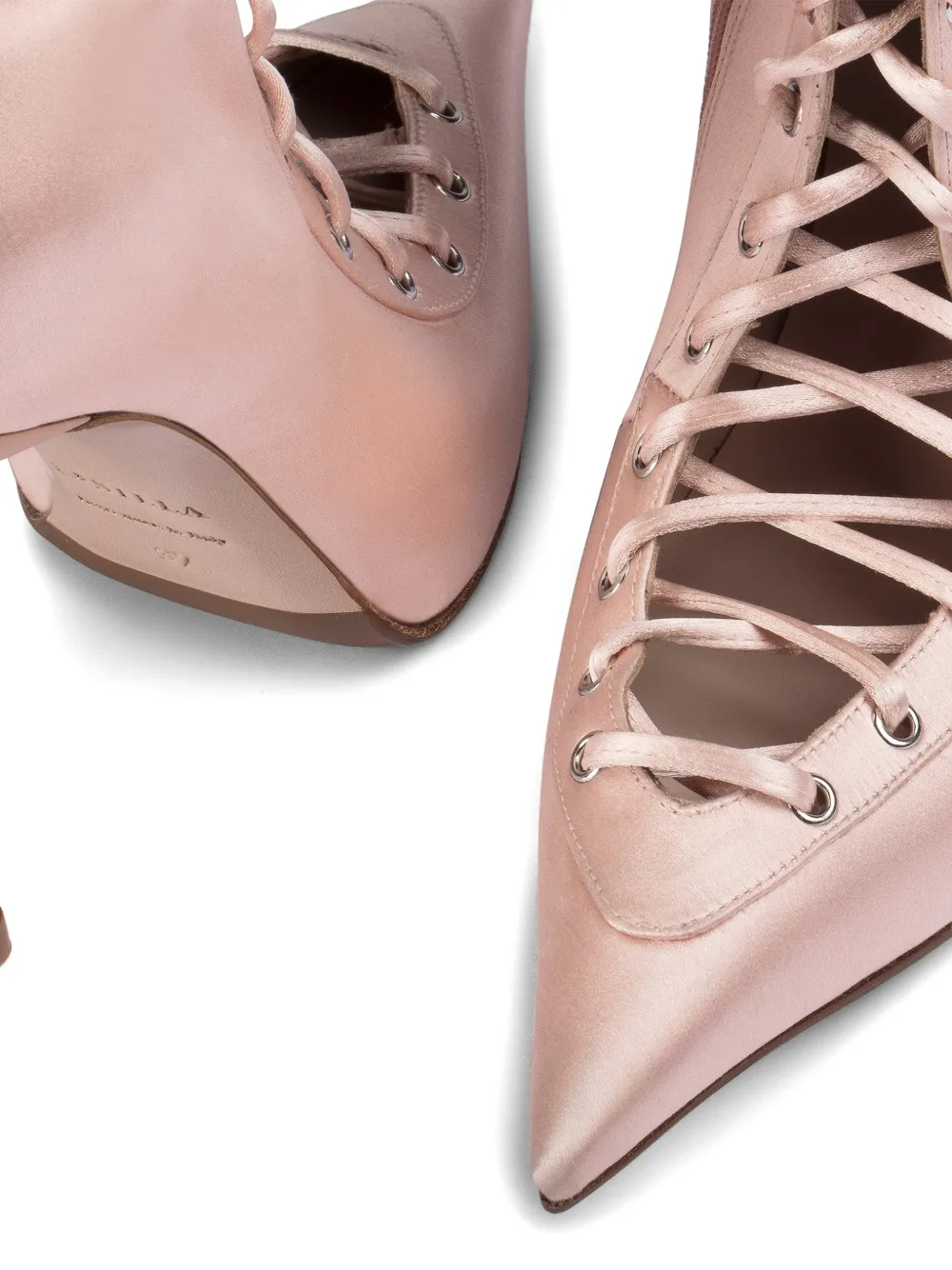 Le Silla Colette lace-up ankle boot Roze