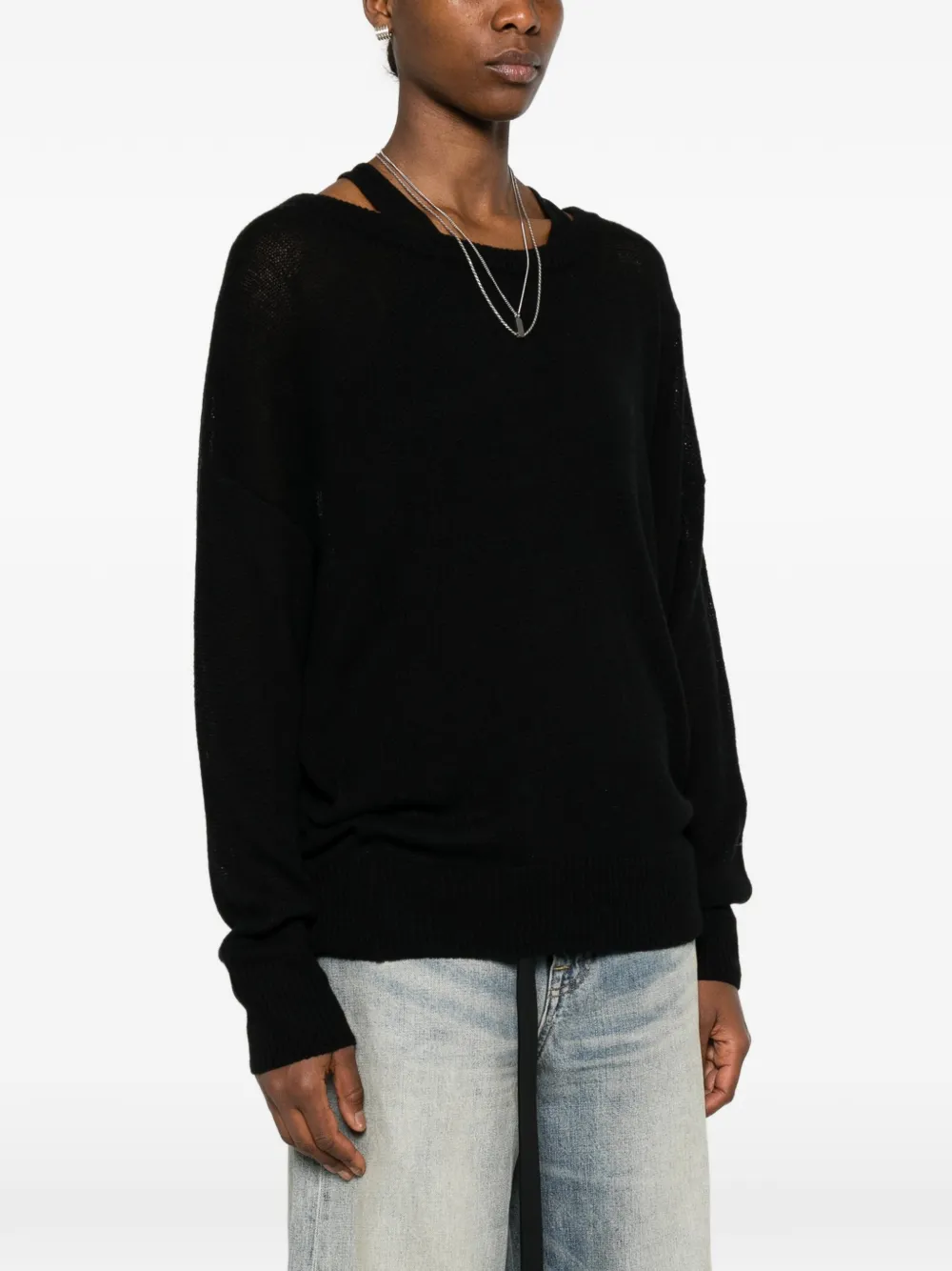 Balenciaga Ruimvallende trui Zwart