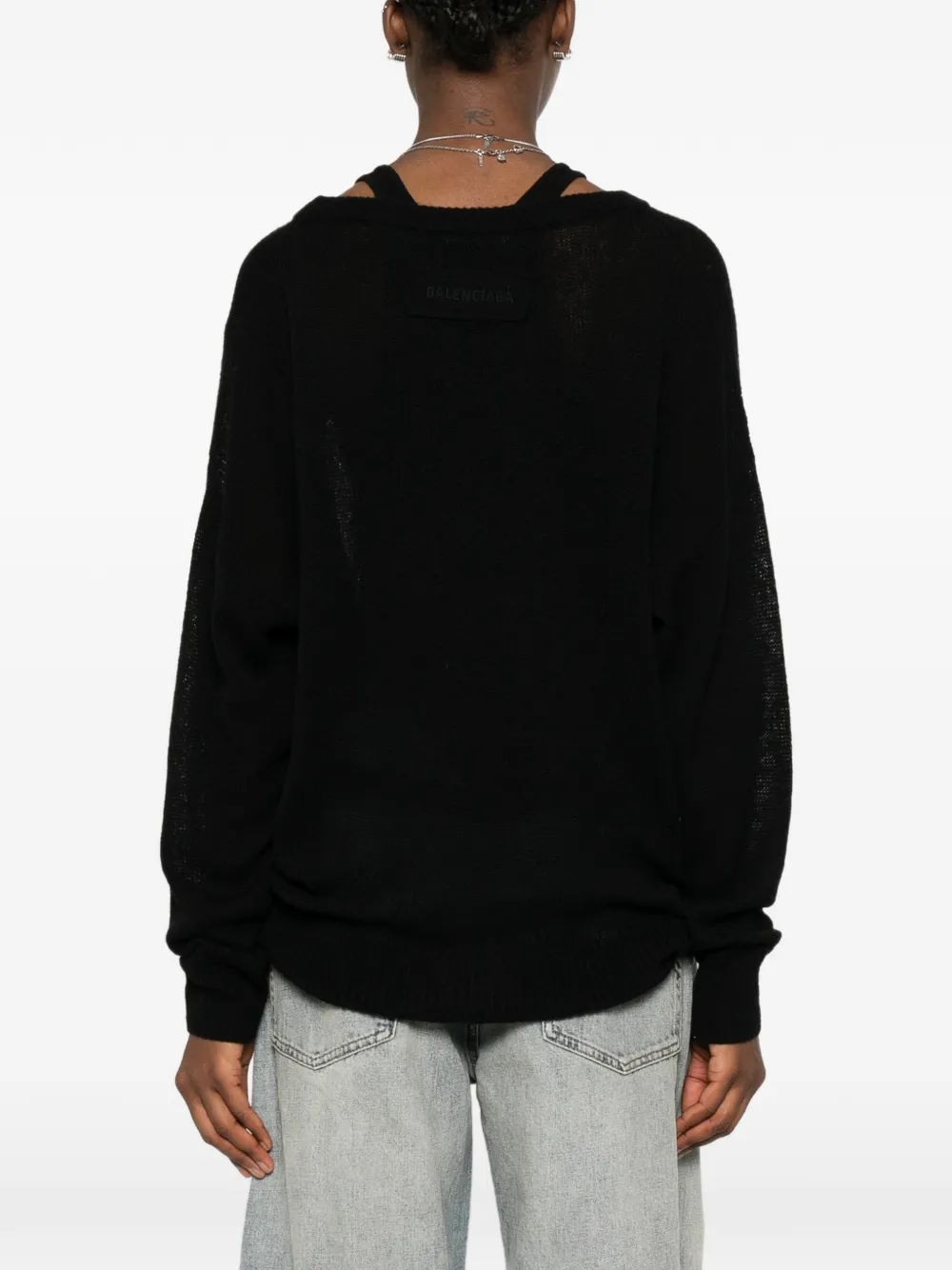 Balenciaga Ruimvallende trui Zwart