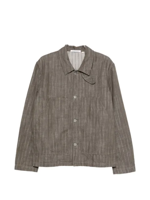 Sunflower Labour stripe-pattern button-up jacket