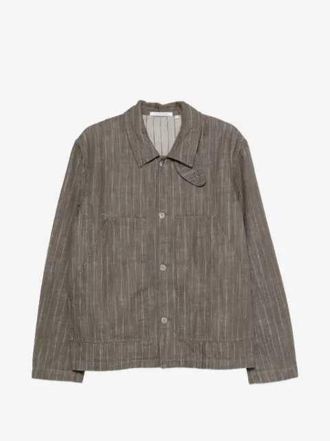 Sunflower Labour stripe-pattern button-up jacket