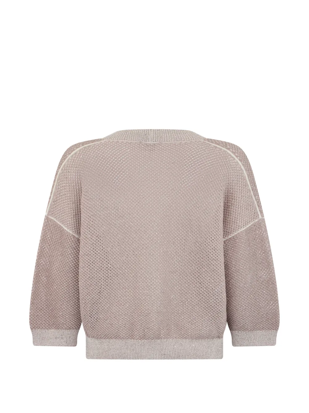Peserico Vest met knopen en V-hals Beige