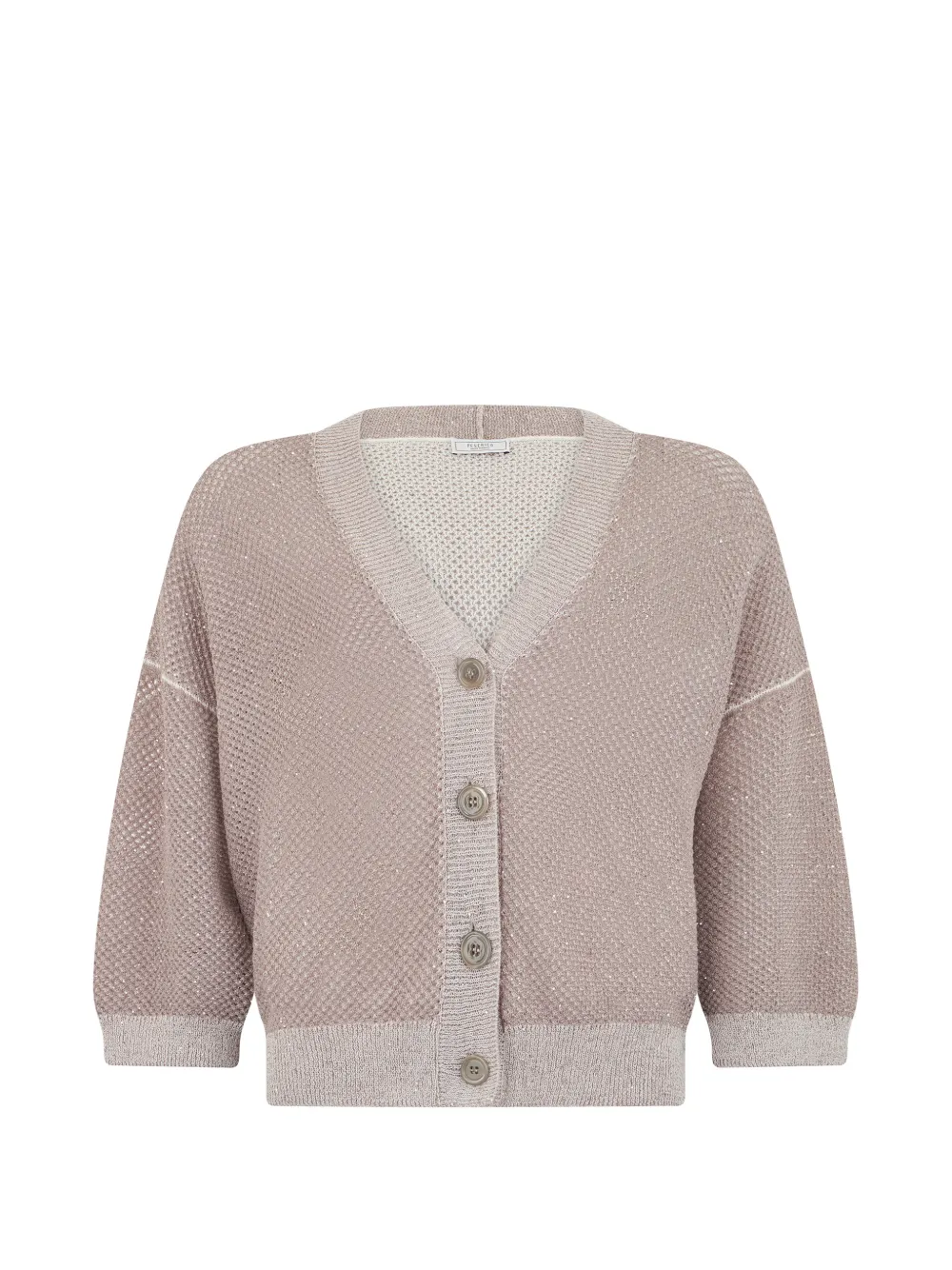 Peserico V-neck buttoned cardigan - Toni neutri