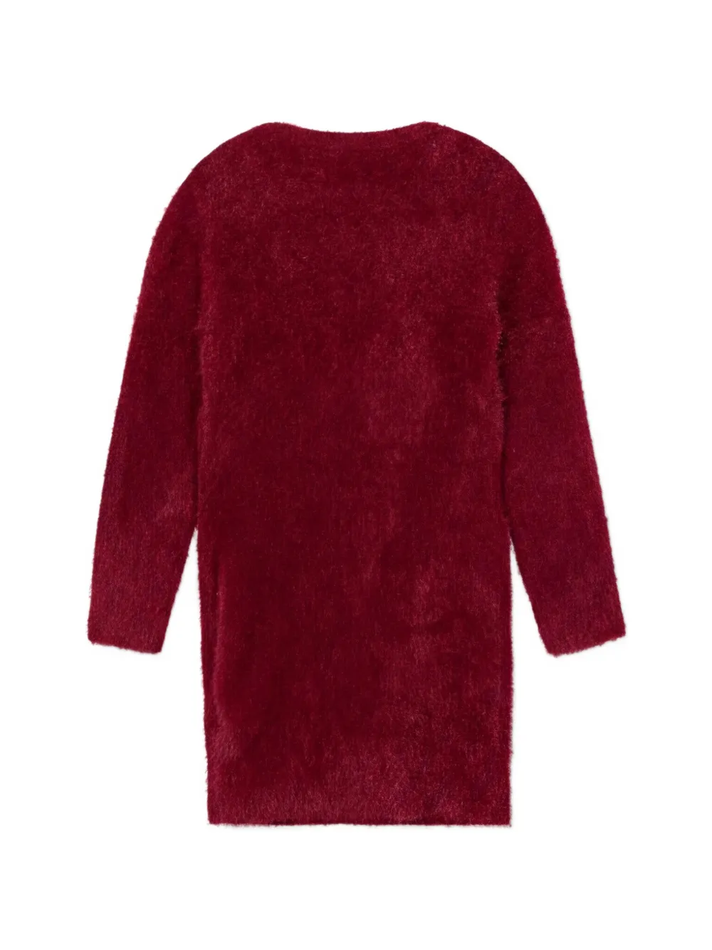 guess kids logo-embroidered dress Rood