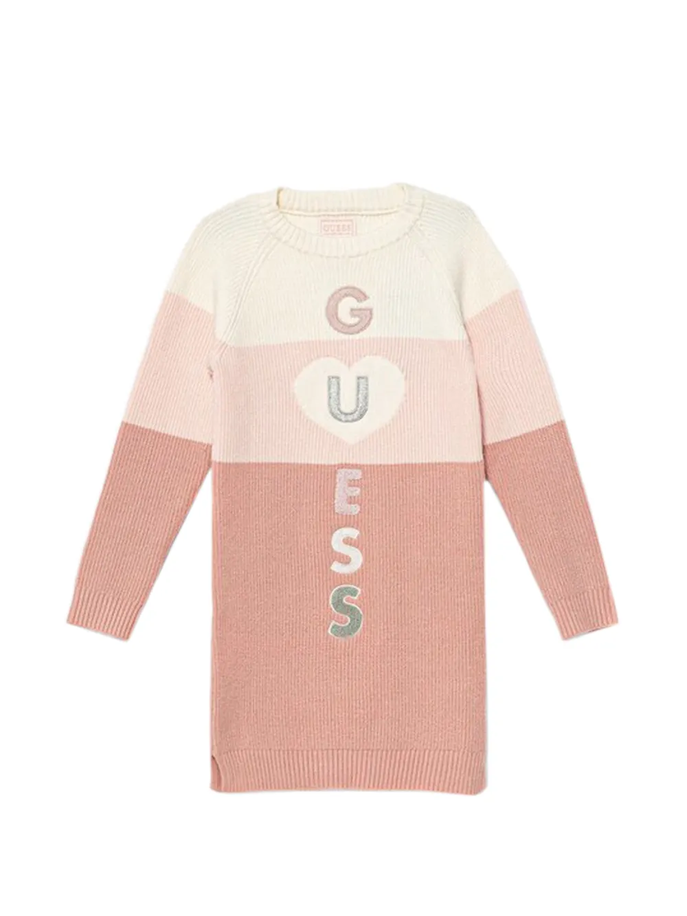 Guess Kids' 컬러 블록 니트 드레스 In Multi