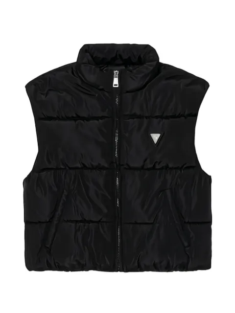 guess kids logo zip gilet