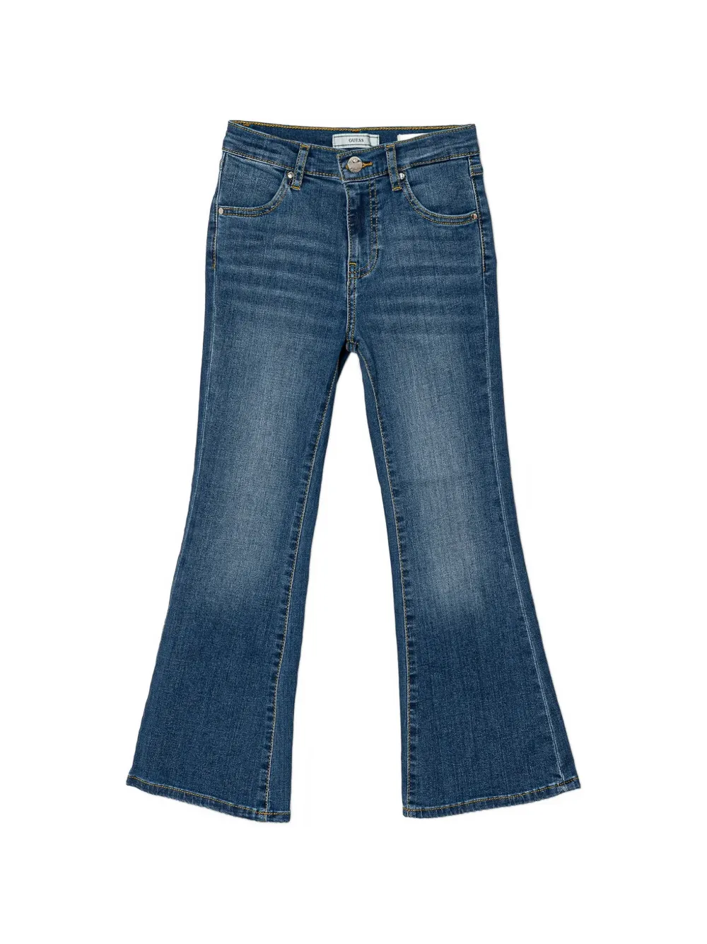 Guess kids washed flared jeans Blauw