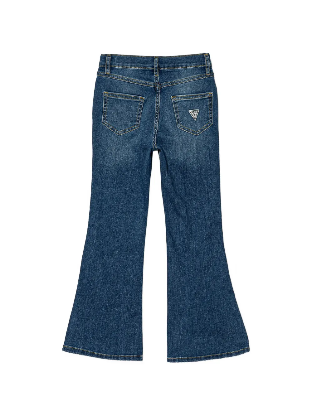 guess kids washed flared jeans Blauw