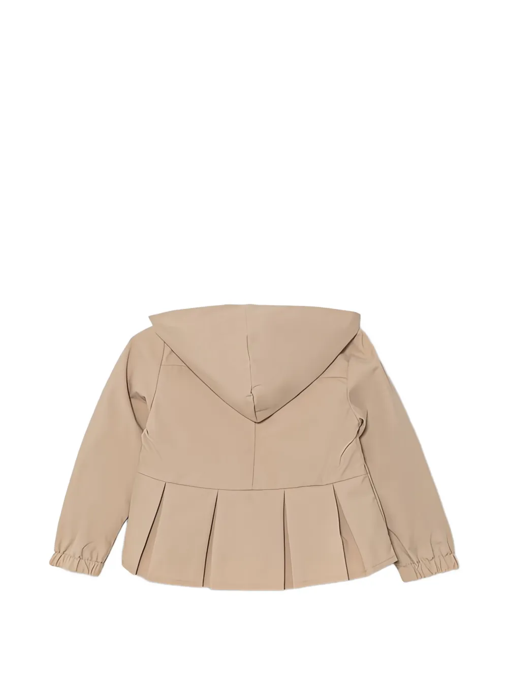 guess kids hooded pleated jacket - Nude