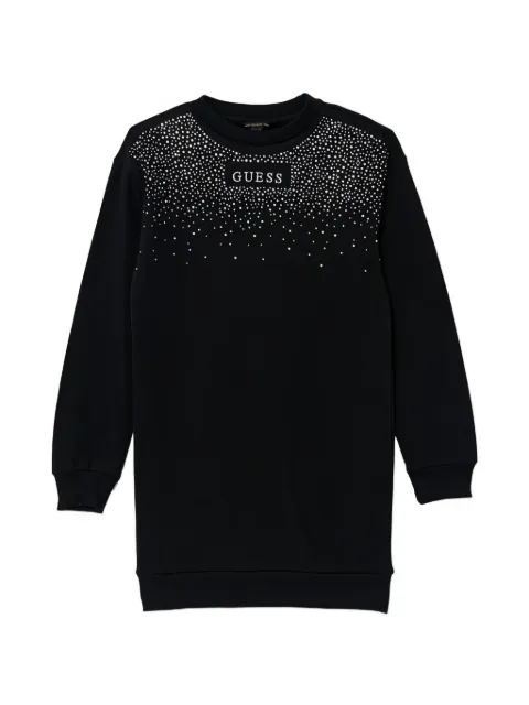 guess kids embellished long-sleeve dress