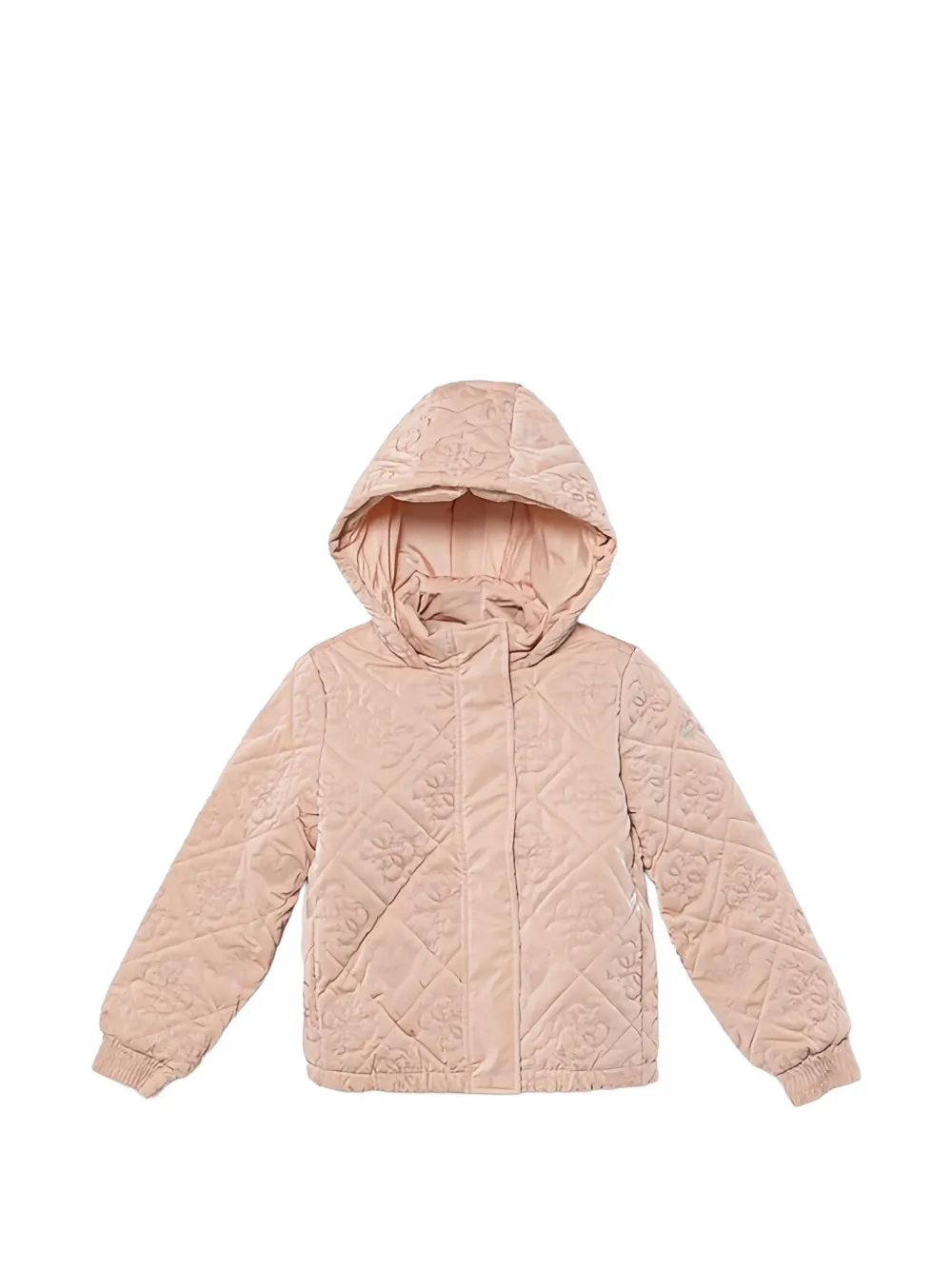 guess kids hooded quilted-design jacket - Rosa