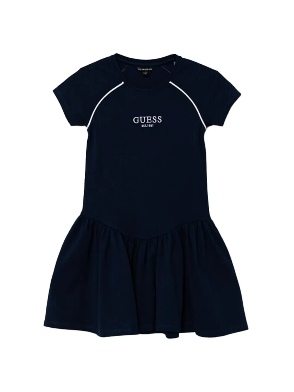 guess kids ruffled dress - Blu