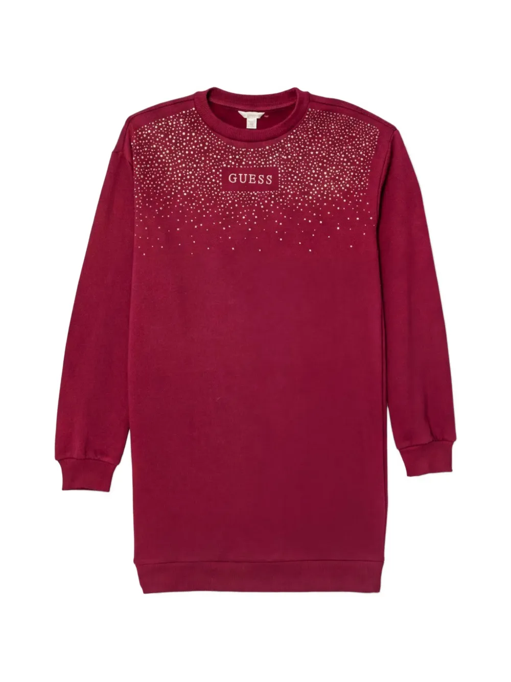 guess kids logo-embellished dress - Rosso