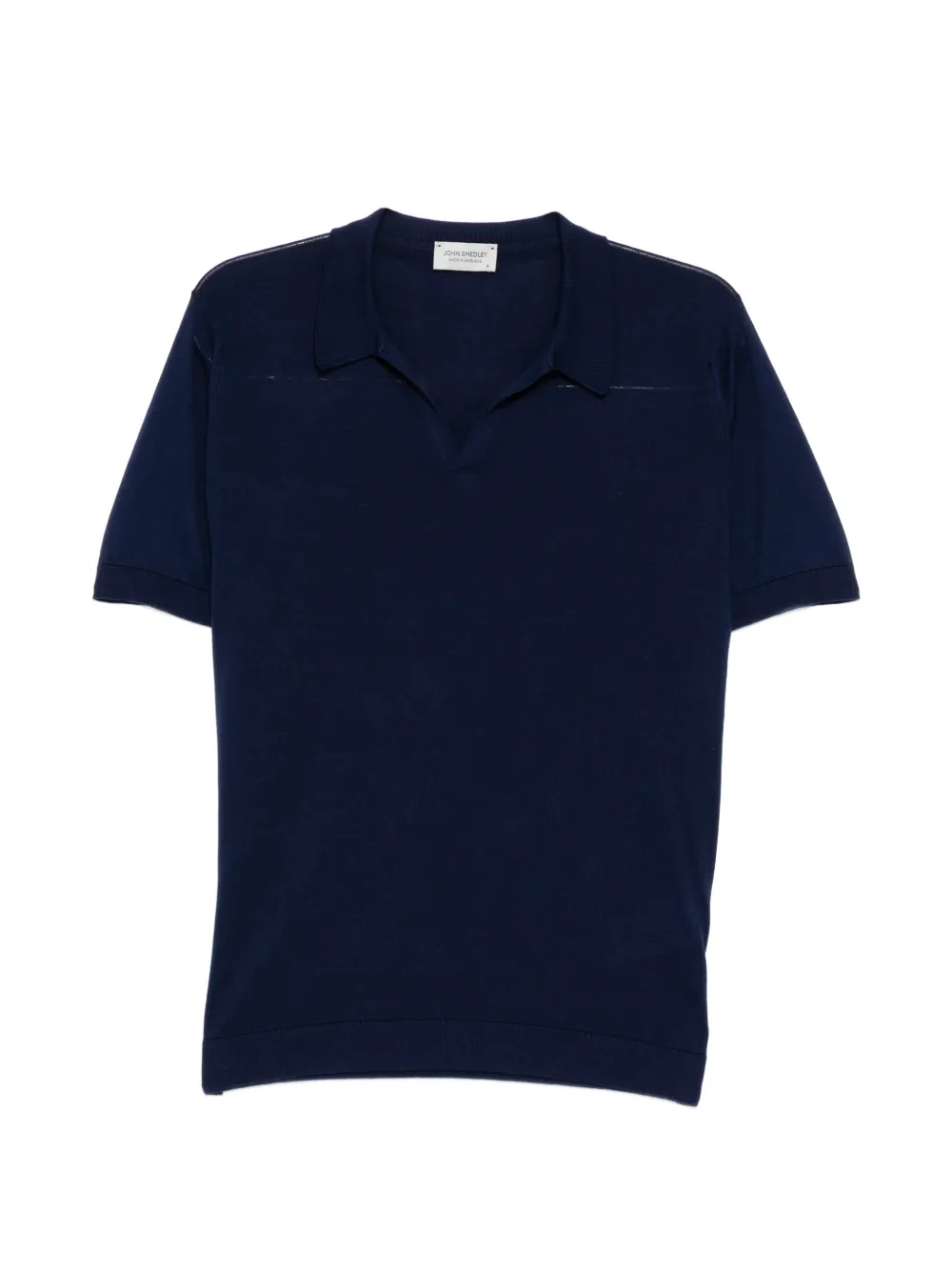 John Smedley Noah skipper collar shirt - Blu
