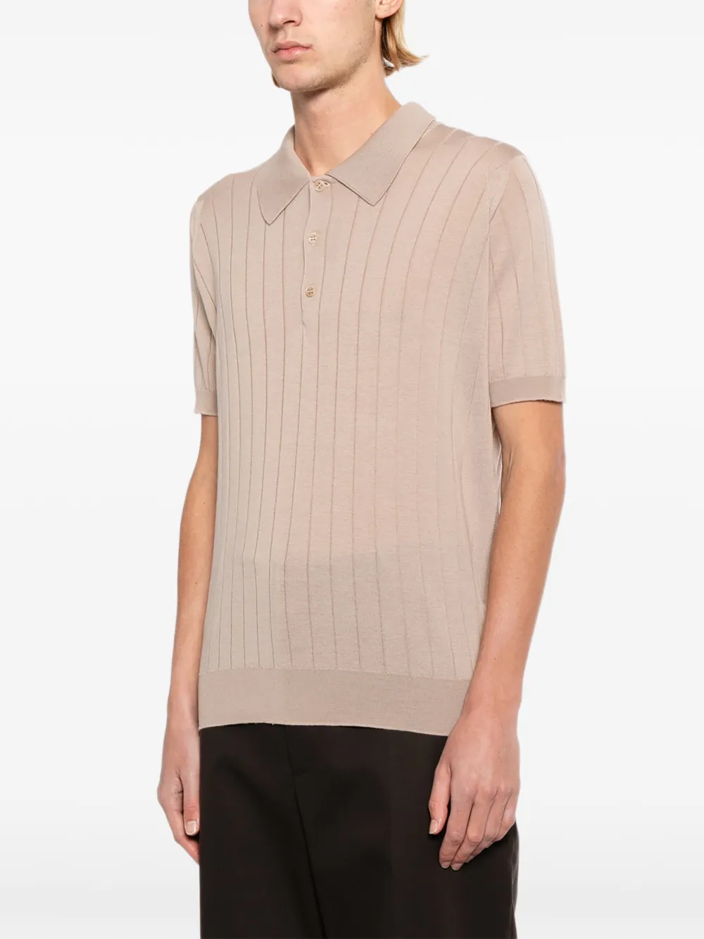 John Smedley Williamspoloshirt Bruin