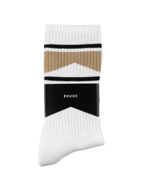 RHUDE chevron-knit socks