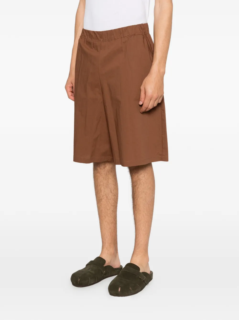  Imperial Elasticated-waistband Shorts - Brown 