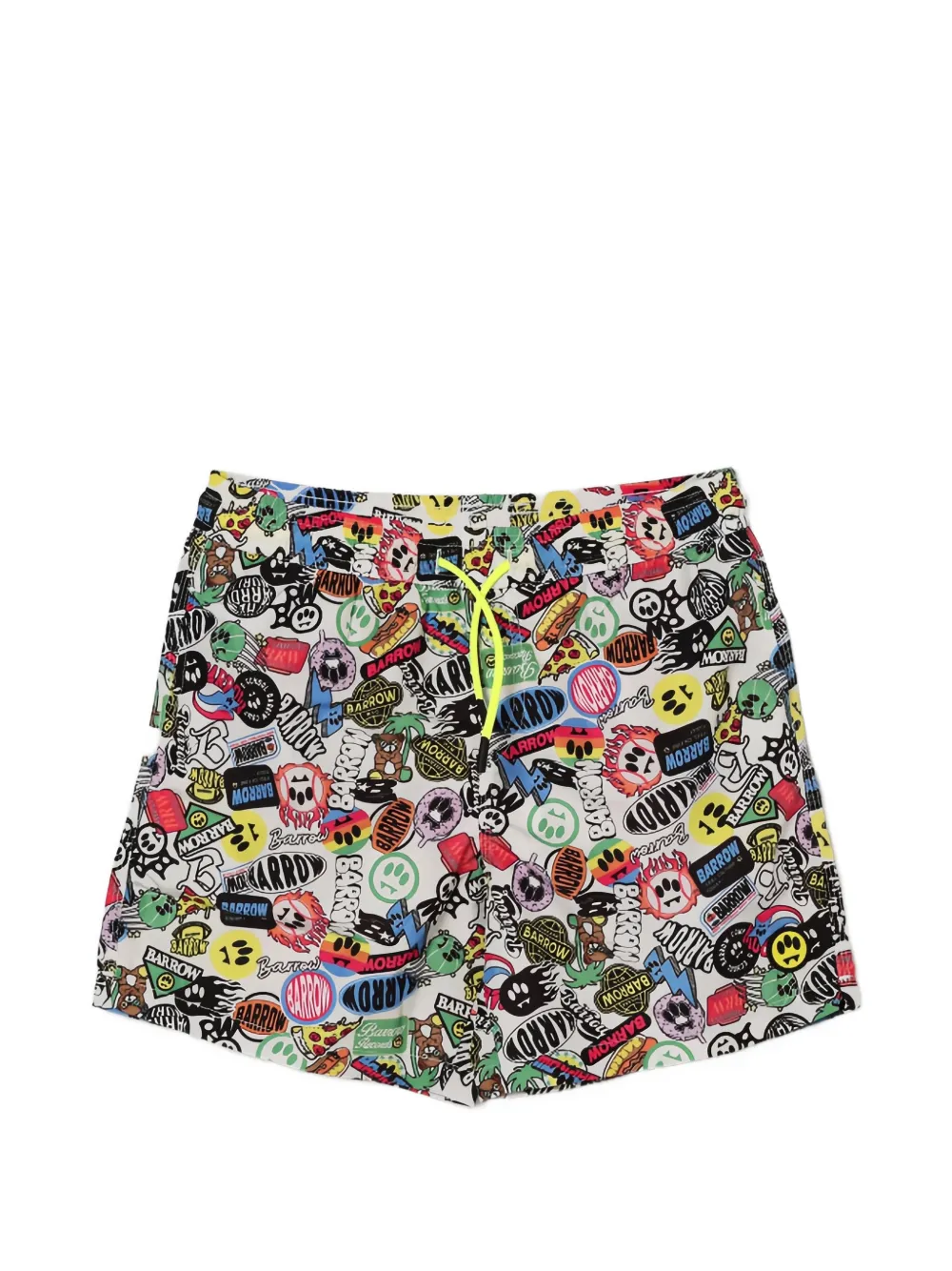 Barrow kids graphic swim shorts - Bianco