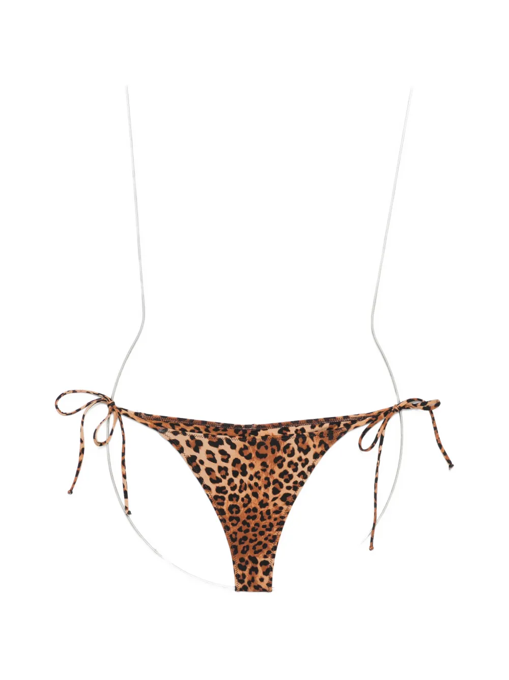 Mc2 Saint Barth Marielle Leopard-print Bikini Bottoms In Animal Print