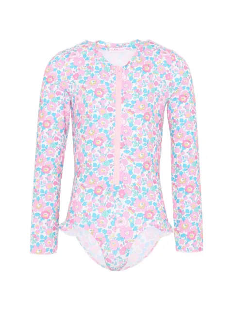 Pesciolino Rosso Kids blomstret badedragt