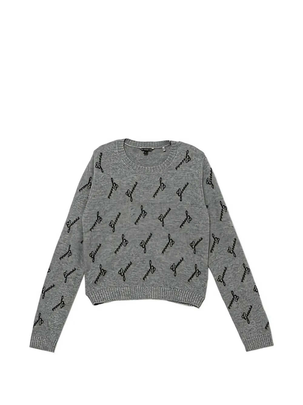 Guess Kids' Crew-neck Sweater In Gray