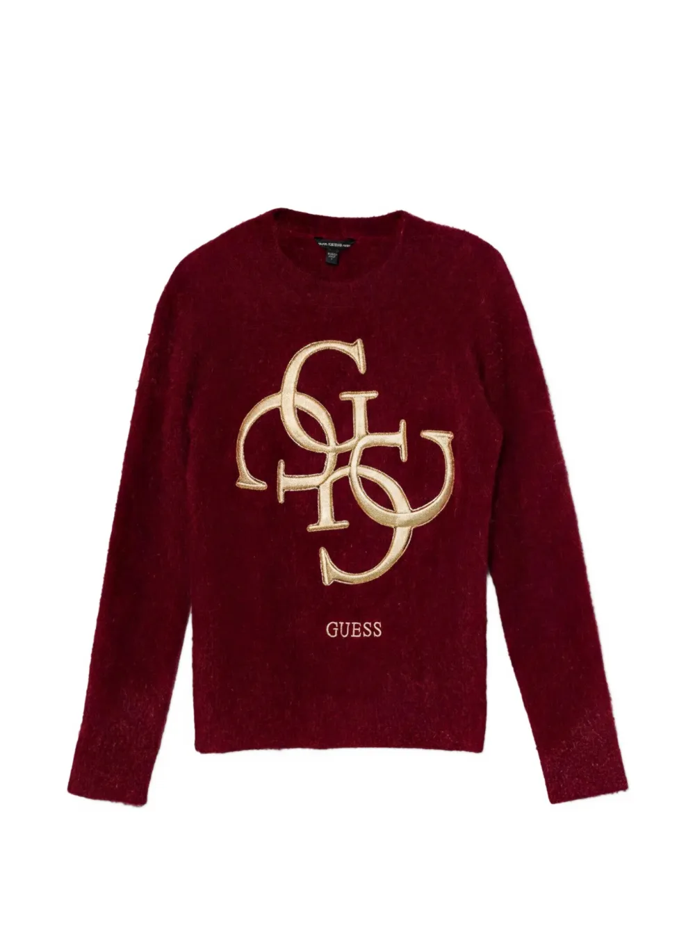guess kids embellished crew-neck sweater - Rosso
