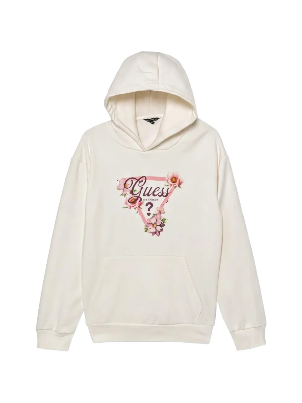 guess kids floral-print hoodie - Toni neutri