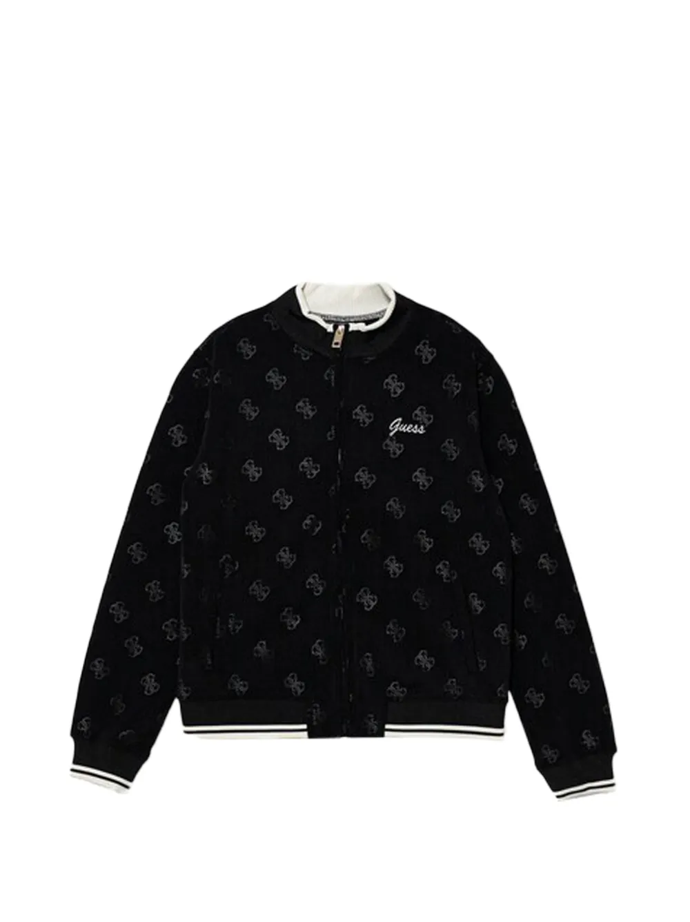 guess kids monogram sweatshirt - Black