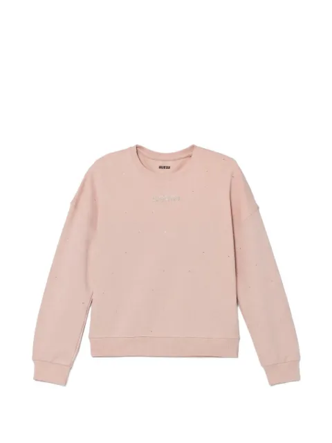 guess kids logo-embellished sweatshirt